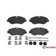 Jeu de 4 plaquettes de frein avant BREMBO P A6 026 - Visuel 1