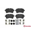 Jeu de 4 plaquettes de frein arrière BREMBO P A6 027 - Visuel 1