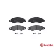 Jeu de 4 plaquettes de frein avant BREMBO P B1 002 - Visuel 1