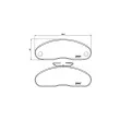 Jeu de 4 plaquettes de frein avant BREMBO P B7 001 - Visuel 2
