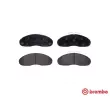 Jeu de 4 plaquettes de frein avant BREMBO P B7 001 - Visuel 1