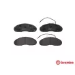 Jeu de 4 plaquettes de frein avant BREMBO P B7 002 - Visuel 1