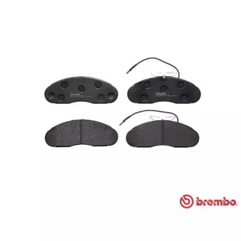 Jeu de 4 plaquettes de frein avant BREMBO P B7 002