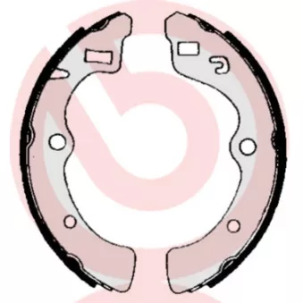 Jeu de mâchoires de frein BREMBO