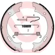 Jeu de mâchoires de frein, frein de stationnement BREMBO S 50 515 - Visuel 2