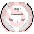 Jeu de mâchoires de frein, frein de stationnement BREMBO S 50 517 - Visuel 2