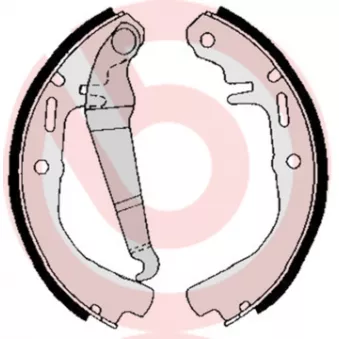 Jeu de mâchoires de frein BREMBO S 59 503