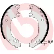 Jeu de mâchoires de frein BREMBO S 68 517 - Visuel 2