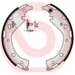 Jeu de mâchoires de frein BREMBO S 83 549 - Visuel 2
