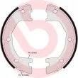 Jeu de mâchoires de frein, frein de stationnement BREMBO S A6 506 - Visuel 2