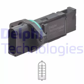Débitmètre de masse d'air DELPHI AF10387-12B1