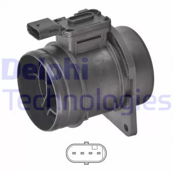 Débitmètre de masse d'air DELPHI AF10656-12B1