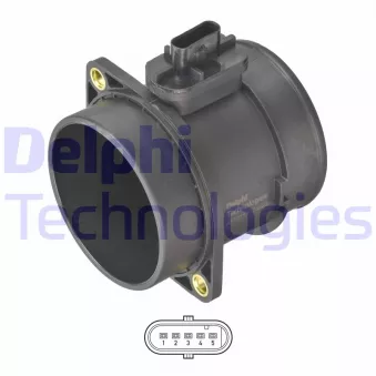 Débitmètre de masse d'air DELPHI AF10713-12B1