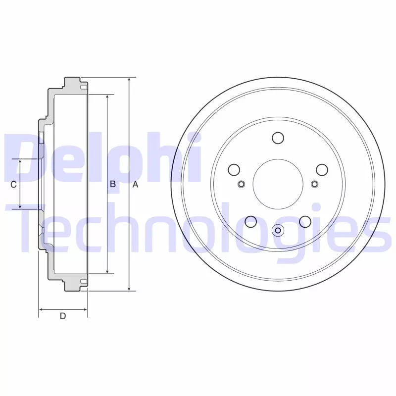 Tambour de frein DELPHI BF572