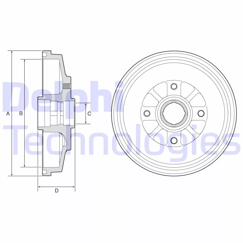 Tambour de frein DELPHI BF577