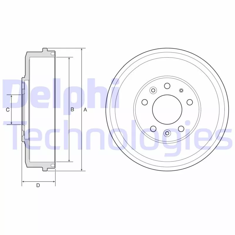 Tambour de frein DELPHI BF578
