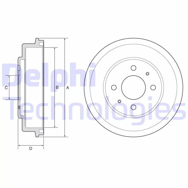 Tambour de frein DELPHI BF582