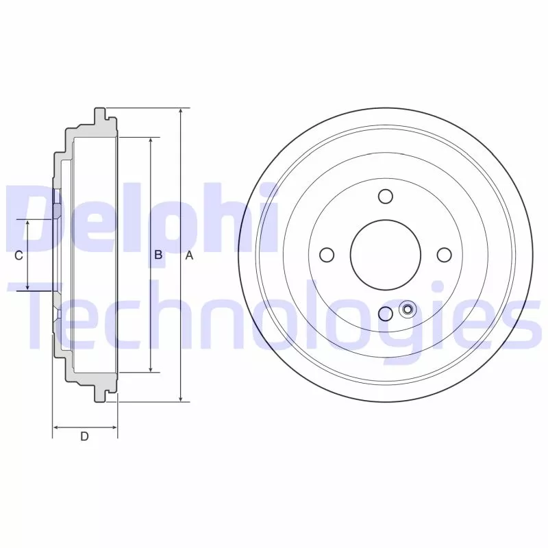 Tambour de frein DELPHI BF592