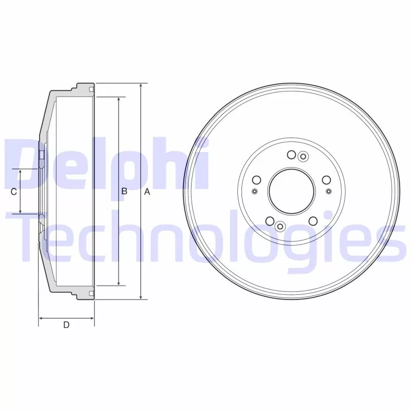 Tambour de frein DELPHI BF593