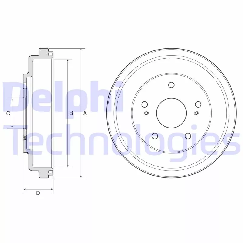 Tambour de frein DELPHI BF609