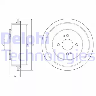 Tambour de frein DELPHI