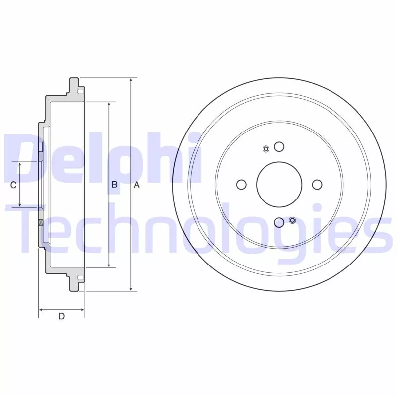 Tambour de frein DELPHI BF614