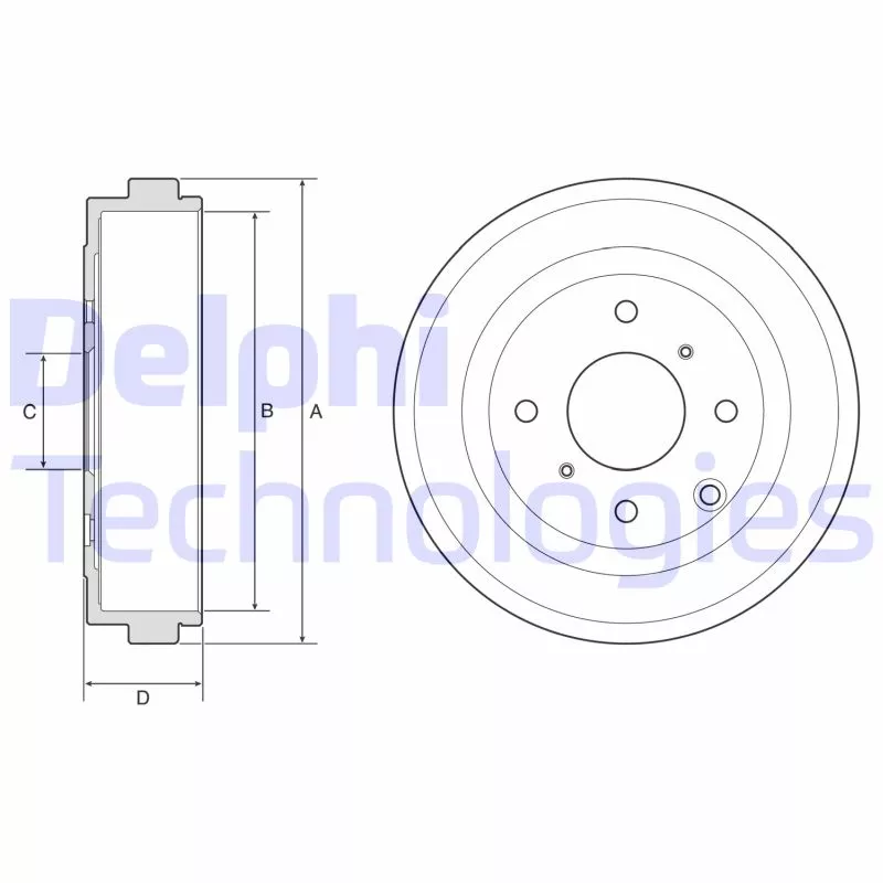 Tambour de frein DELPHI BF616