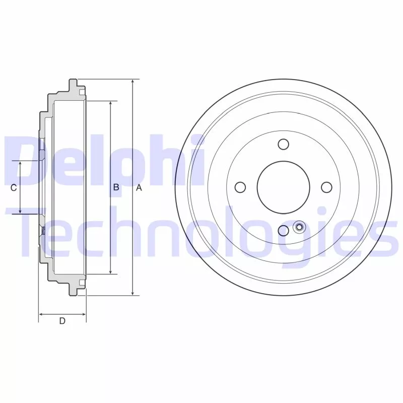 Tambour de frein DELPHI BF618