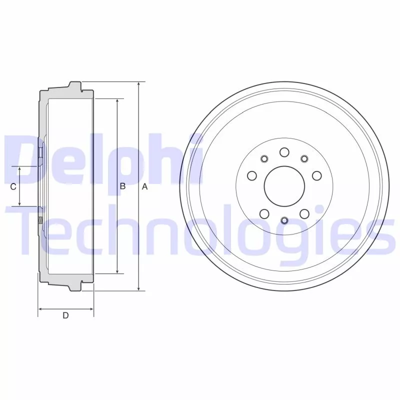 Tambour de frein DELPHI BF629
