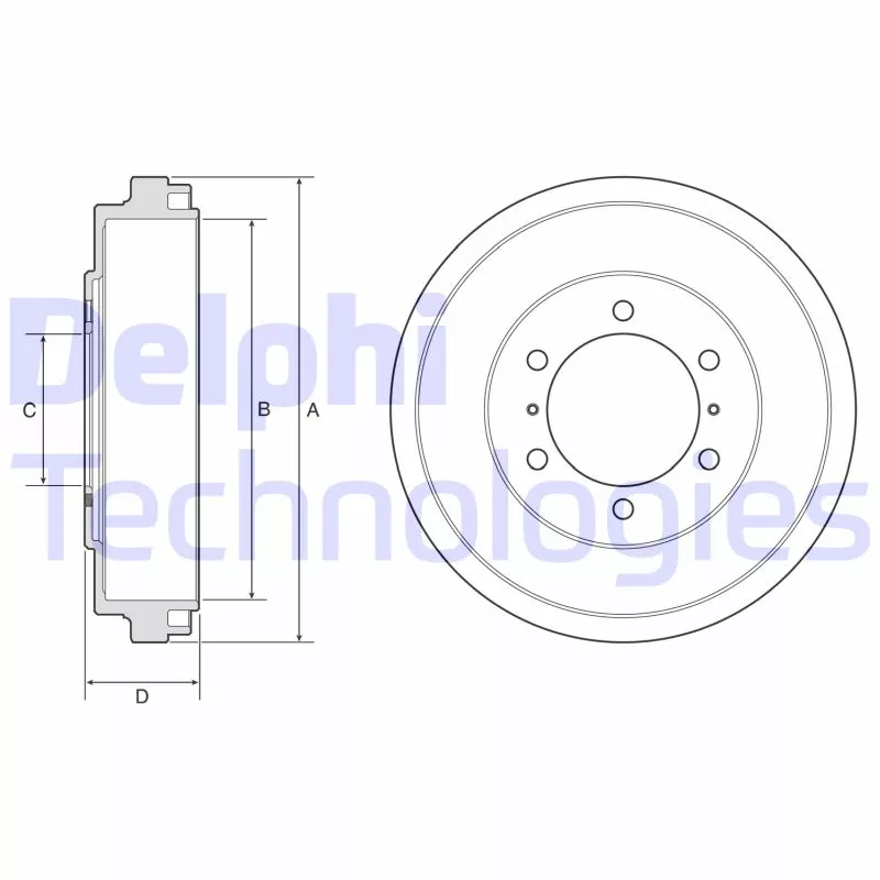 Tambour de frein DELPHI BF631