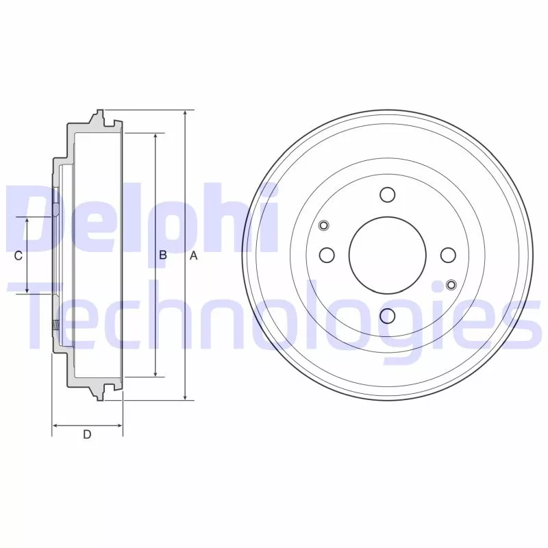 Tambour de frein DELPHI BF632
