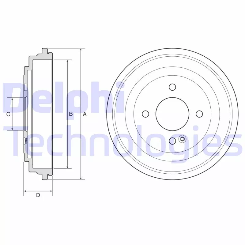 Tambour de frein DELPHI BF633