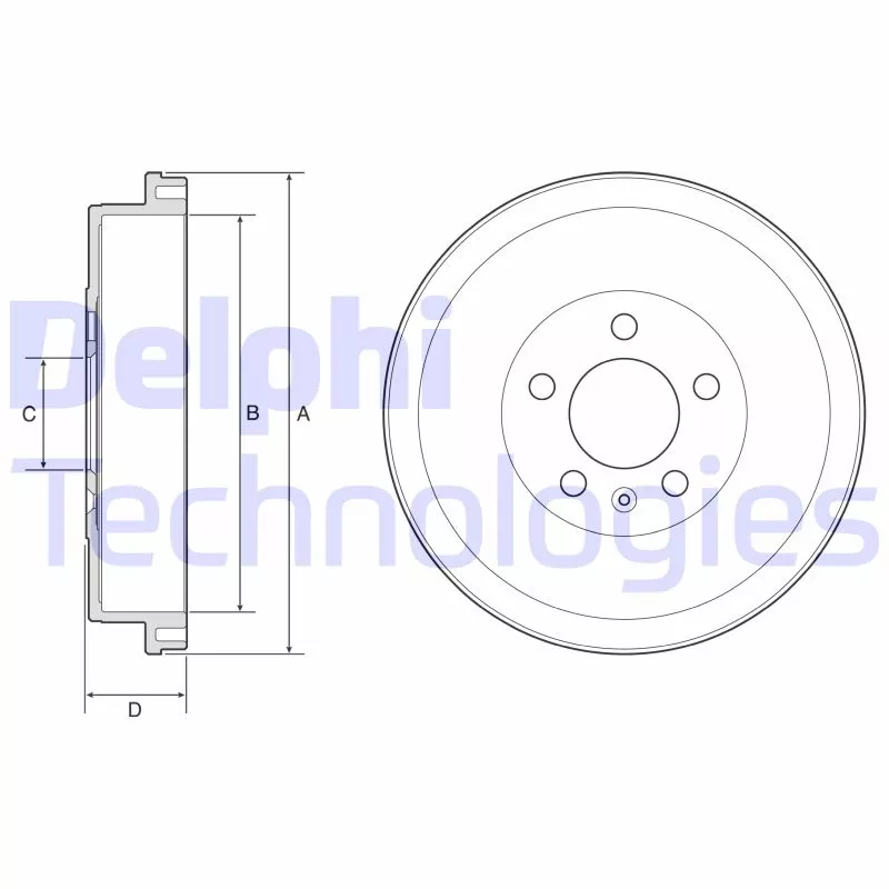 Tambour de frein DELPHI BF634