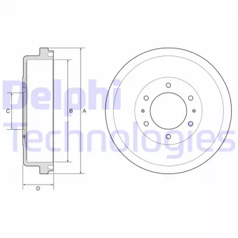 Tambour de frein DELPHI