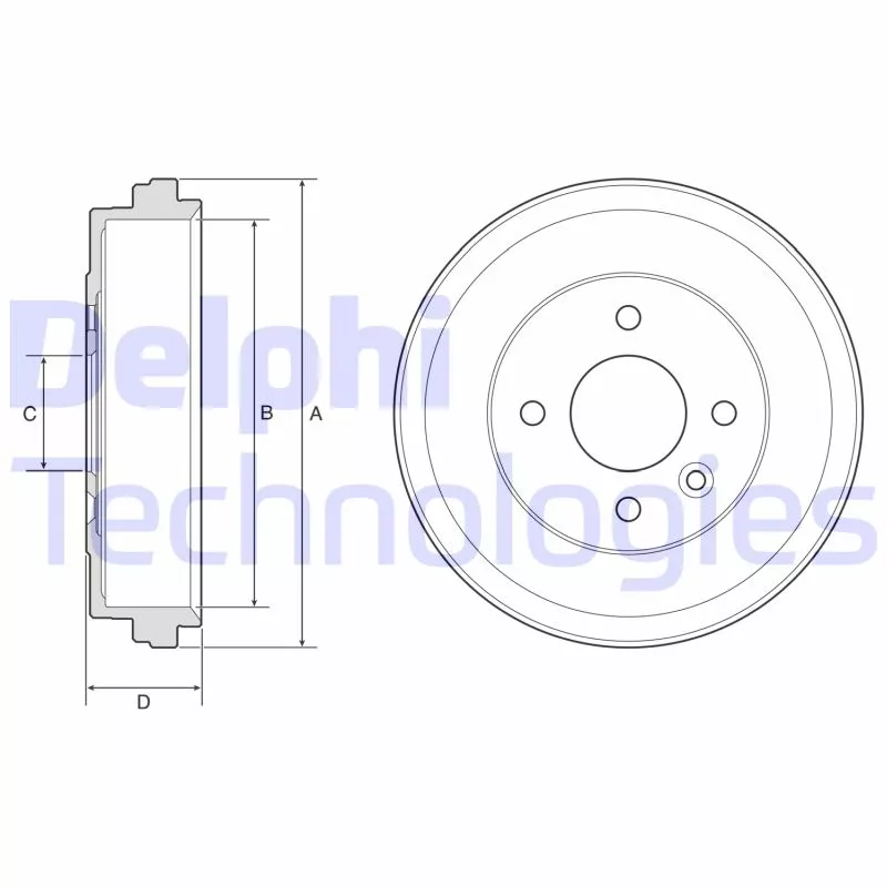 Tambour de frein DELPHI BF637