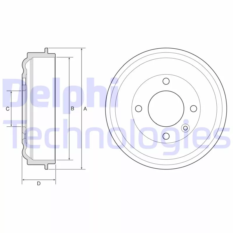 Tambour de frein DELPHI BF638