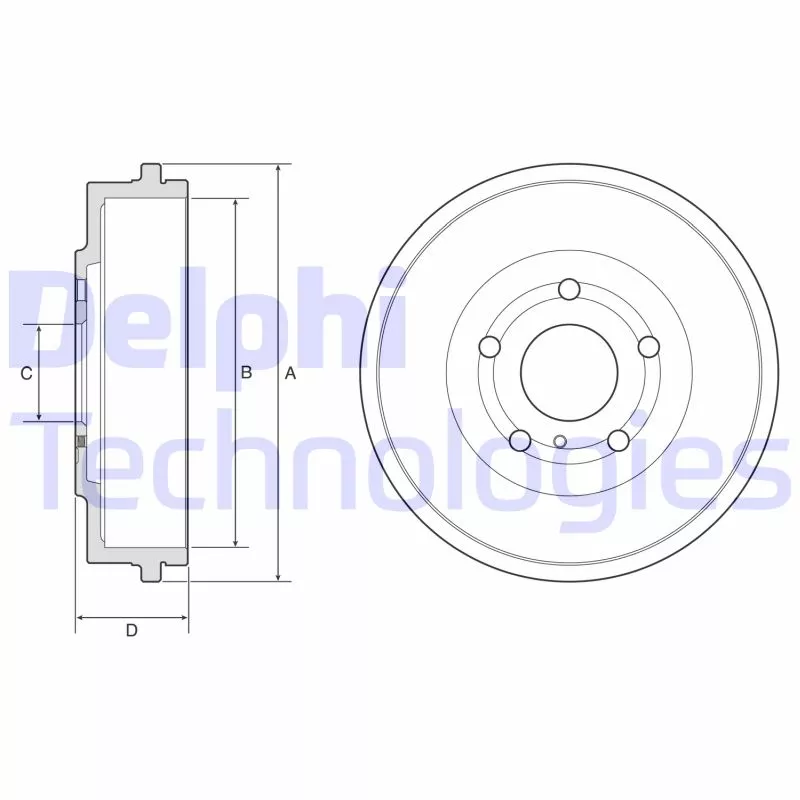 Tambour de frein DELPHI BF639