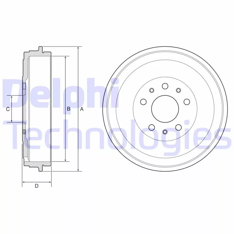 Tambour de frein DELPHI BF767