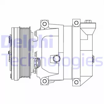 Compresseur, climatisation DELPHI CS10095-12B1
