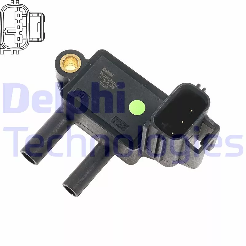 Capteur, pression des gaz échappement DELPHI DPS00026-12B1