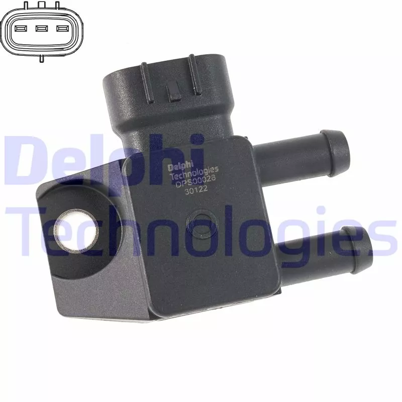 Capteur, pression des gaz échappement DELPHI DPS00028-12B1