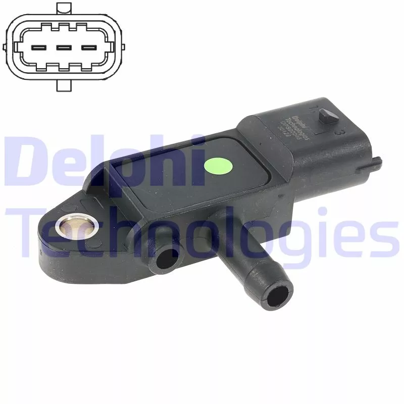 Capteur, pression des gaz échappement DELPHI DPS00048-12B1