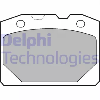Jeu de 4 plaquettes de frein avant DELPHI LP92