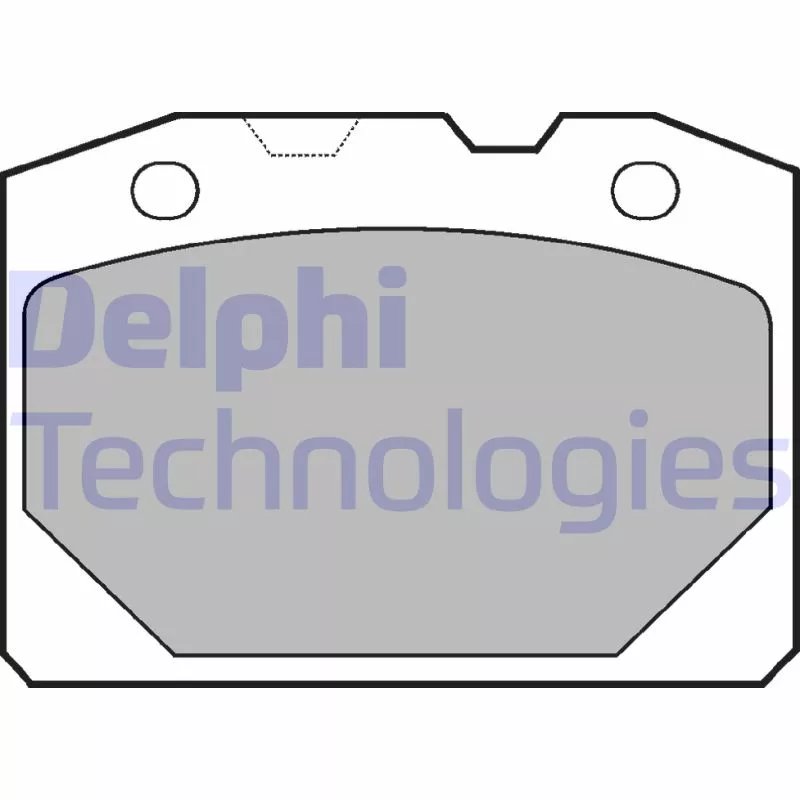 Jeu de 4 plaquettes de frein avant DELPHI LP92