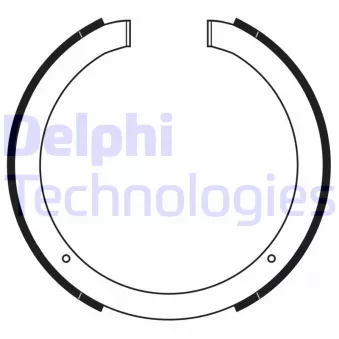 Jeu de mâchoires de frein DELPHI LS2168