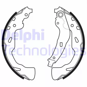Jeu de mâchoires de frein DELPHI LS2176