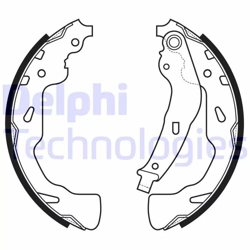 Jeu de mâchoires de frein DELPHI LS2176