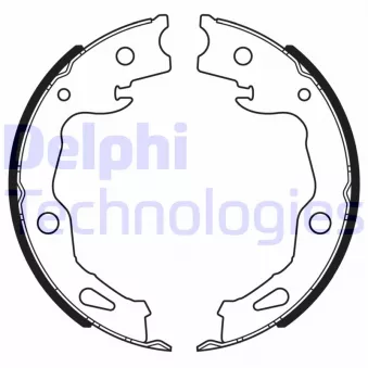 Jeu de mâchoires de frein DELPHI LS2186