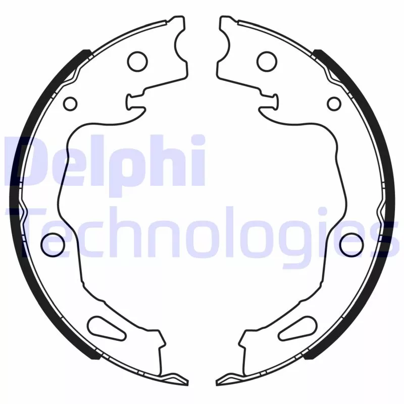 Jeu de mâchoires de frein DELPHI LS2186