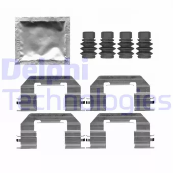 Kit d'accessoires, plaquette de frein à disque DELPHI LX0721